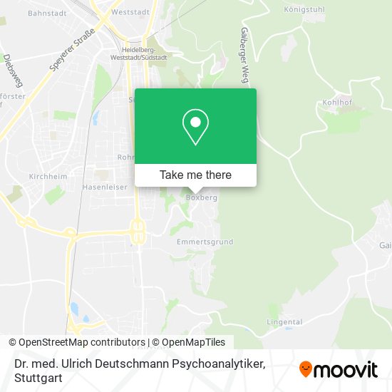 Dr. med. Ulrich Deutschmann Psychoanalytiker map