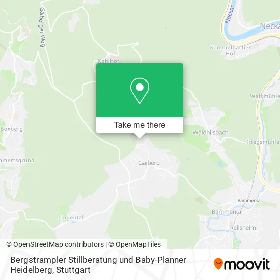Карта Bergstrampler Stillberatung und Baby-Planner Heidelberg