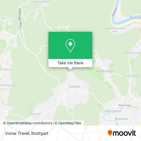 Карта Vistar Travel