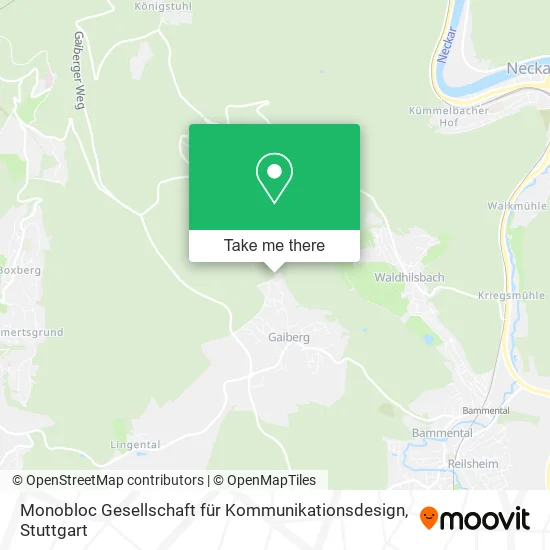 Карта Monobloc Gesellschaft für Kommunikationsdesign