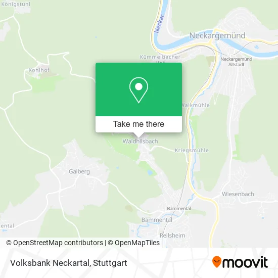 Карта Volksbank Neckartal