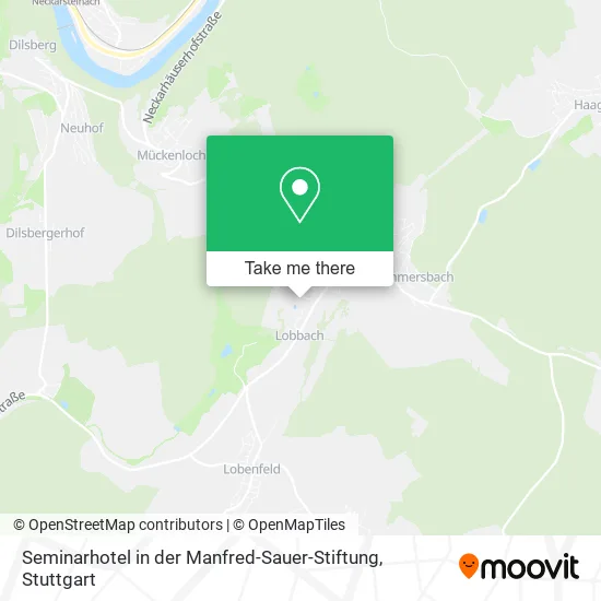 Карта Seminarhotel in der Manfred-Sauer-Stiftung