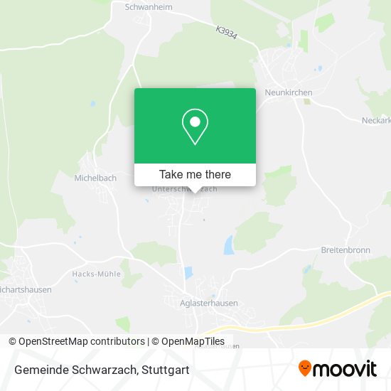 Gemeinde Schwarzach map
