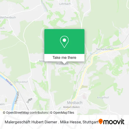 Карта Malergeschäft Hubert Diemer . Mike Hesse