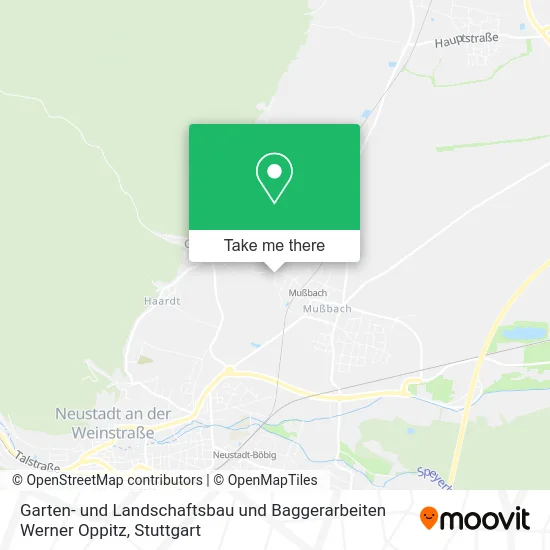 Карта Garten- und Landschaftsbau und Baggerarbeiten Werner Oppitz