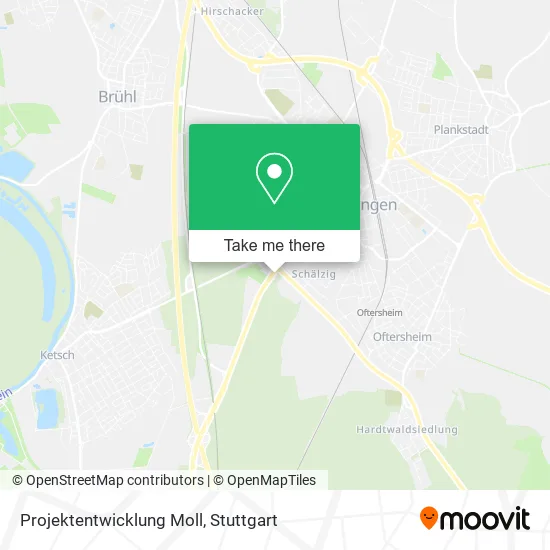 Карта Projektentwicklung Moll