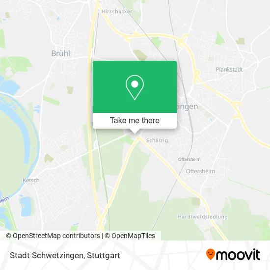 Карта Stadt Schwetzingen