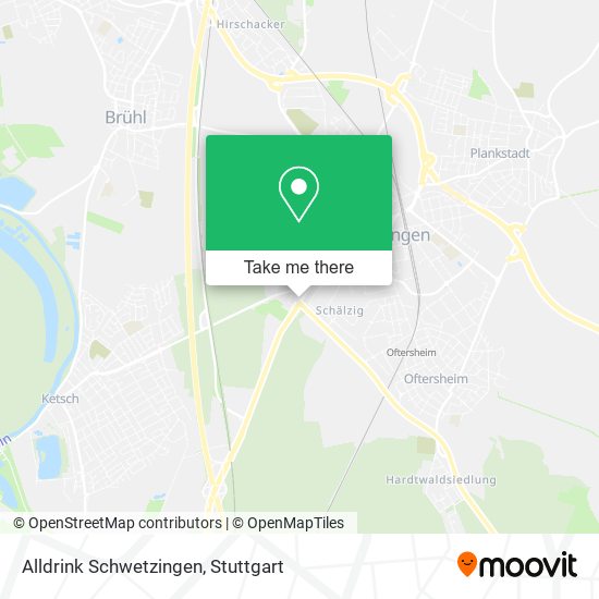 Alldrink Schwetzingen map