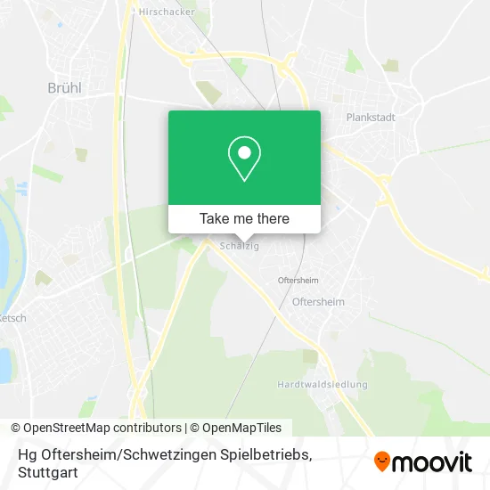 Карта Hg Oftersheim / Schwetzingen Spielbetriebs