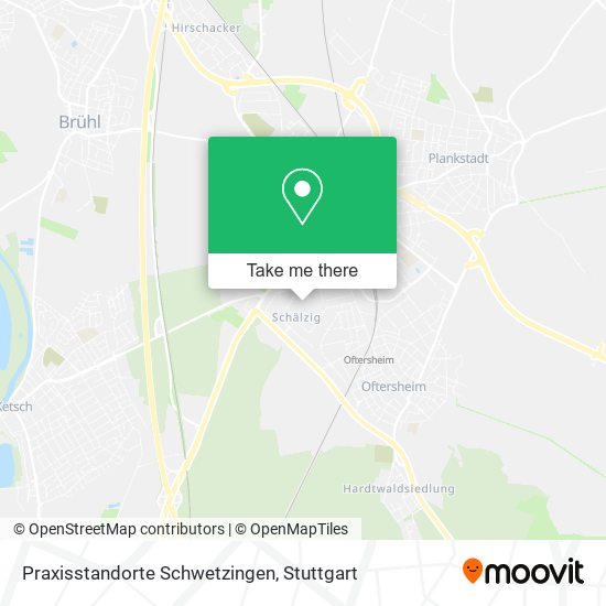 Praxisstandorte Schwetzingen map