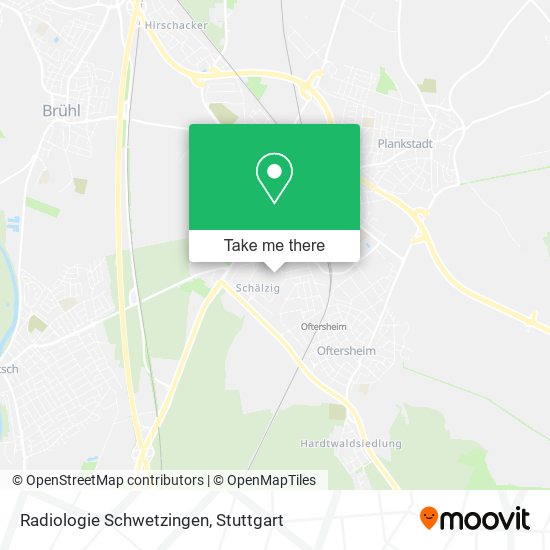 Radiologie Schwetzingen map