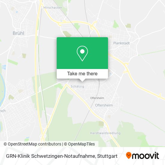 GRN-Klinik Schwetzingen-Notaufnahme map