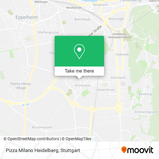 Карта Pizza Milano Heidelberg