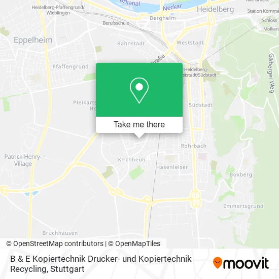 Карта B & E Kopiertechnik Drucker- und Kopiertechnik Recycling