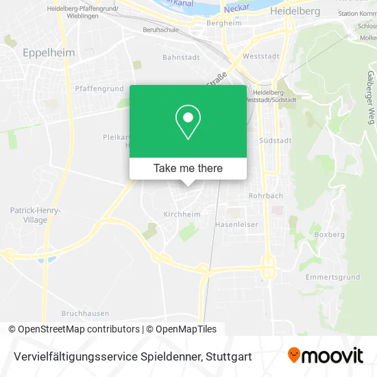 Карта Vervielfältigungsservice Spieldenner