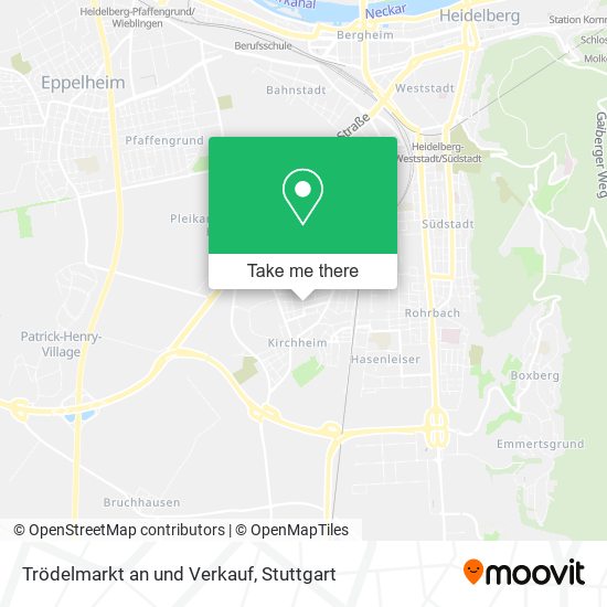 Trödelmarkt an und Verkauf map
