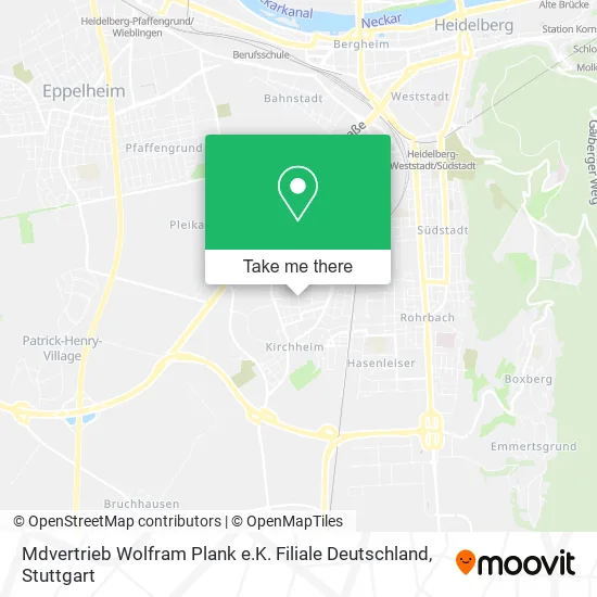 Карта Mdvertrieb Wolfram Plank e.K. Filiale Deutschland