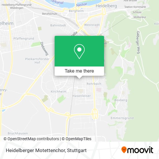 Heidelberger Motettenchor map