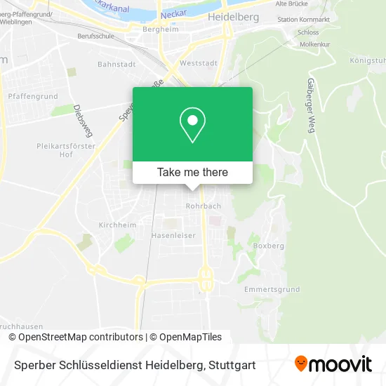 Карта Sperber Schlüsseldienst Heidelberg