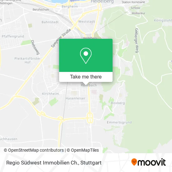 Карта Regio Südwest Immobilien Ch.