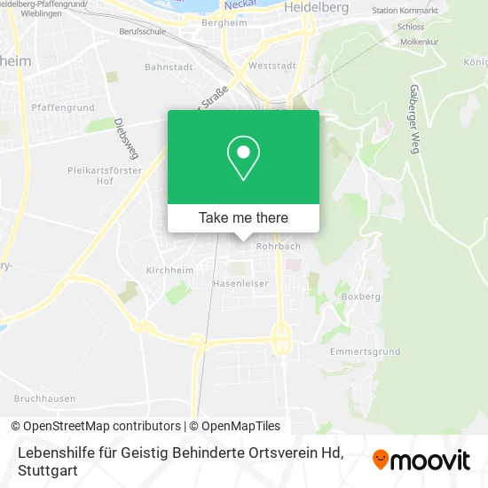 Карта Lebenshilfe für Geistig Behinderte Ortsverein Hd