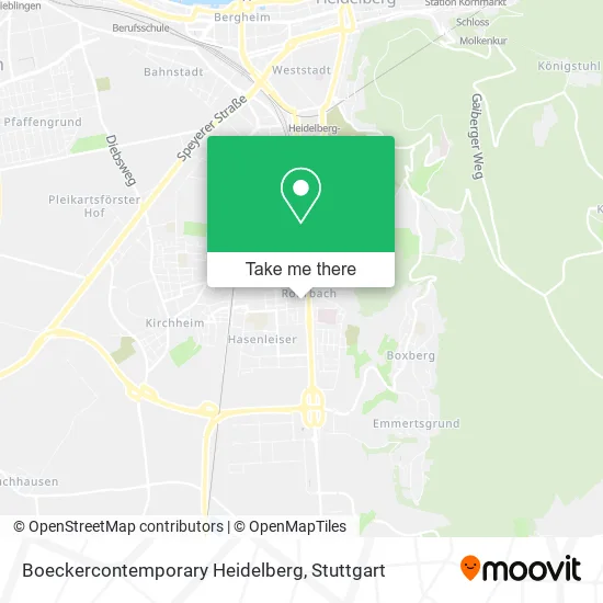 Карта Boeckercontemporary Heidelberg