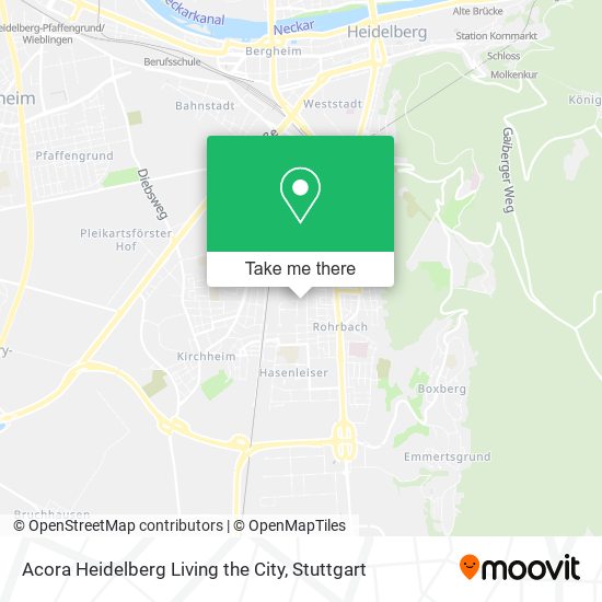 Acora Heidelberg Living the City map