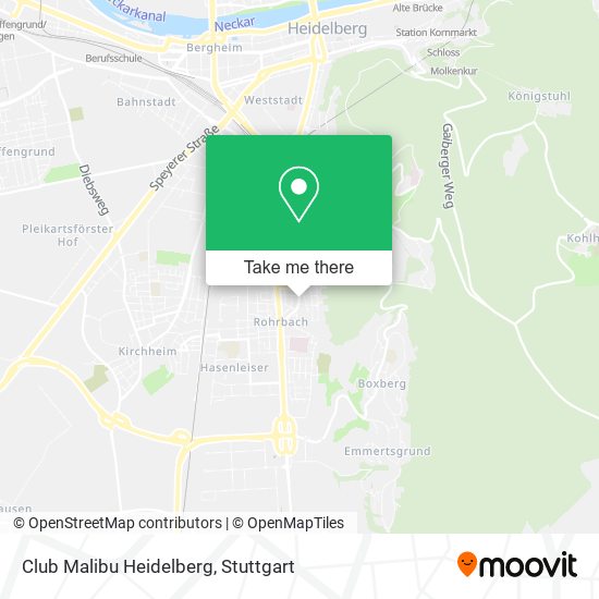 Club Malibu Heidelberg map