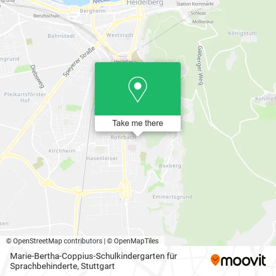 Карта Marie-Bertha-Coppius-Schulkindergarten für Sprachbehinderte
