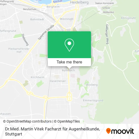 Карта Dr.Med. Martin Vitek Facharzt für Augenheilkunde