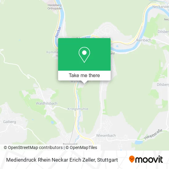 Карта Mediendruck Rhein Neckar Erich Zeller