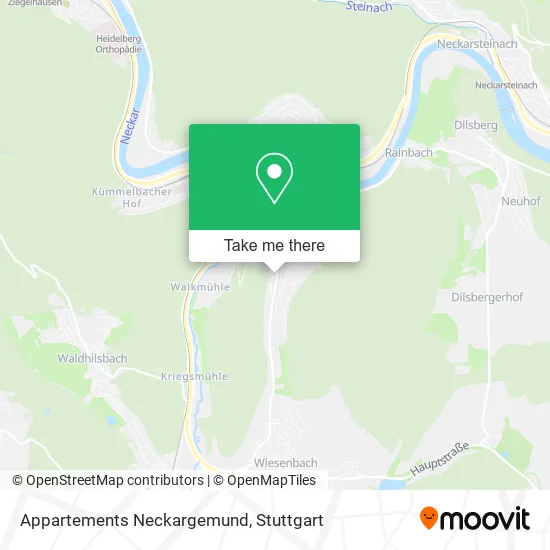 Карта Appartements Neckargemund