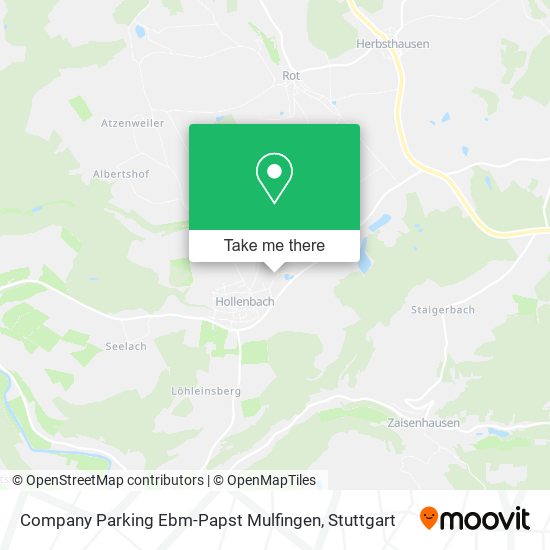 Карта Company Parking Ebm-Papst Mulfingen