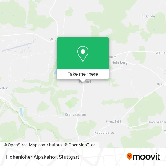 Карта Hohenloher Alpakahof