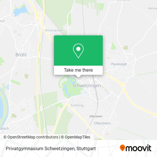 Карта Privatgymnasium Schwetzingen