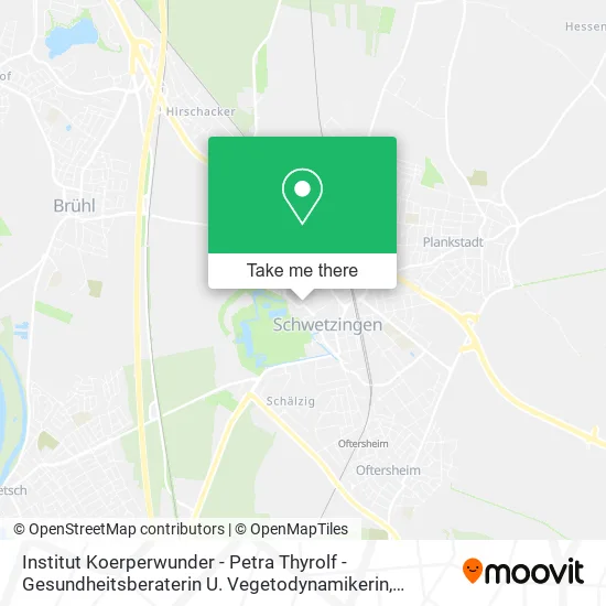 Карта Institut Koerperwunder - Petra Thyrolf - Gesundheitsberaterin U. Vegetodynamikerin