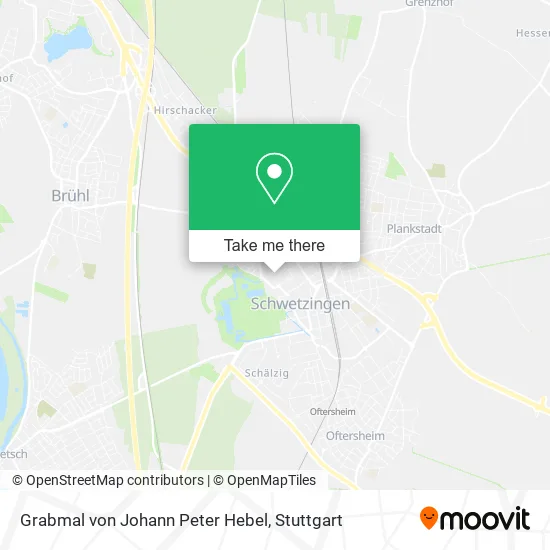 Карта Grabmal von Johann Peter Hebel