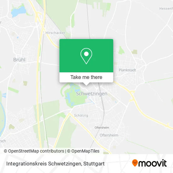 Карта Integrationskreis Schwetzingen