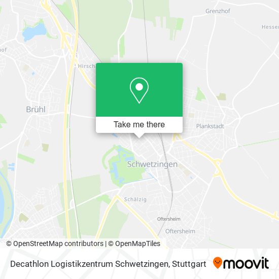 Decathlon Logistikzentrum Schwetzingen map