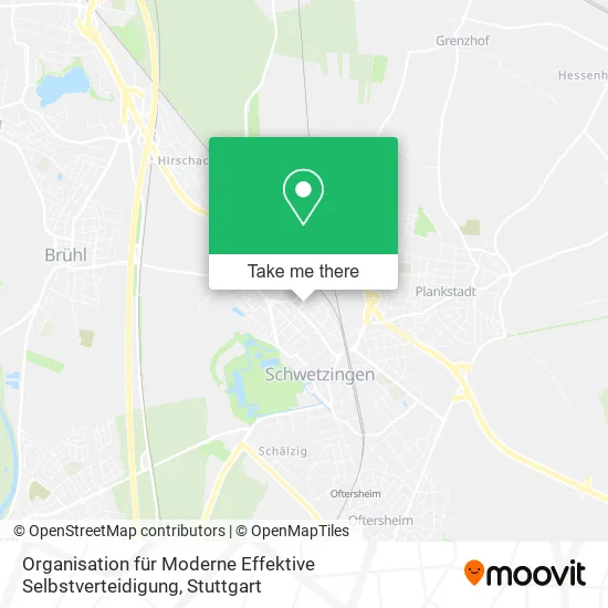 Карта Organisation für Moderne Effektive Selbstverteidigung