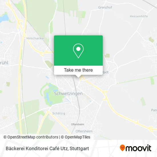 Карта Bäckerei Konditorei Café Utz