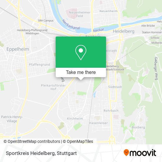 Sportkreis Heidelberg map