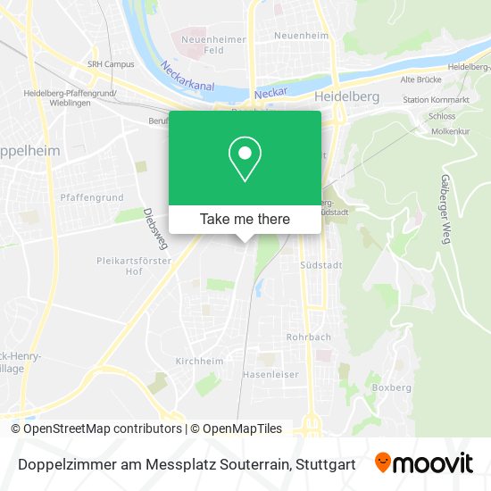 Doppelzimmer am Messplatz Souterrain map