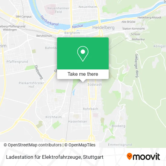 Карта Ladestation für Elektrofahrzeuge