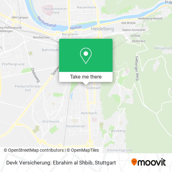 Devk Versicherung: Ebrahim al Shbib map