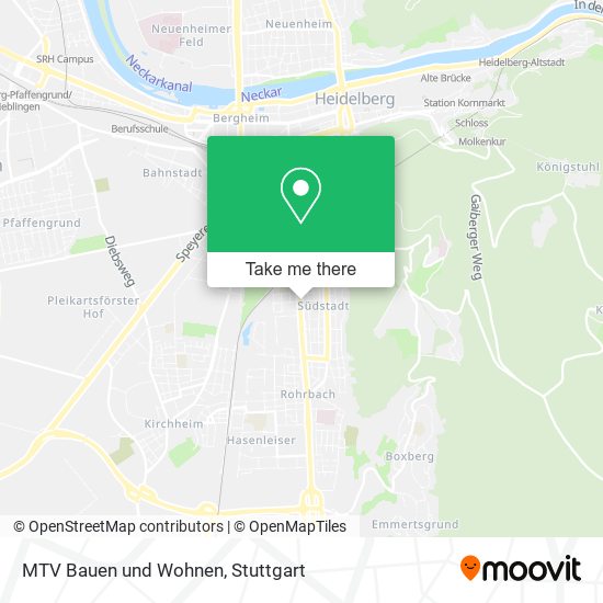 MTV Bauen und Wohnen map