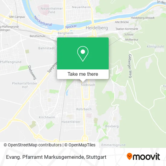Карта Evang. Pfarramt Markusgemeinde