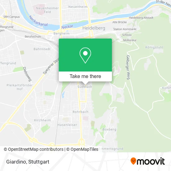Карта Giardino