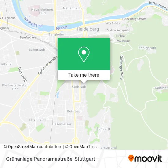 Карта Grünanlage Panoramastraße