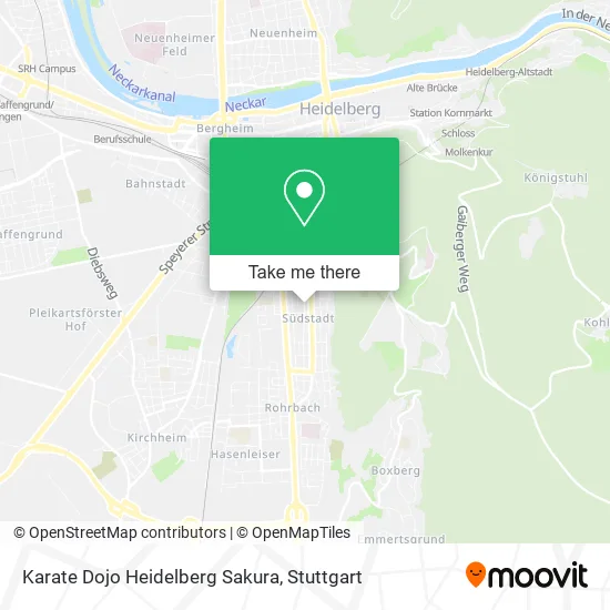 Карта Karate Dojo Heidelberg Sakura